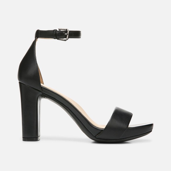 Naturalizer Joy Dress Ankle Strap Sandals, Black Leather - Picture 2 of 8